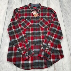 NWT Coleman Plaid‎ Button Shirt XL Red Outdoors Mens